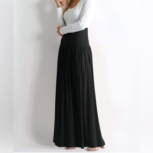 Maxi skirt ankle length with pockets - Picture 2 of 6